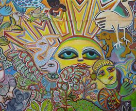 The Painting of Life by Mirka Mora - Broome Tourism